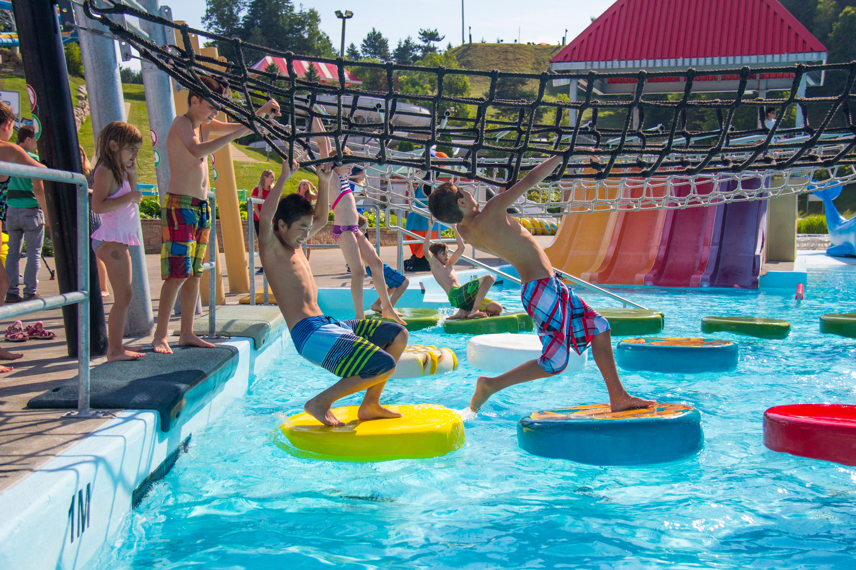 Glissades d'eau enfant Parcours familial le Mirage Valcartier